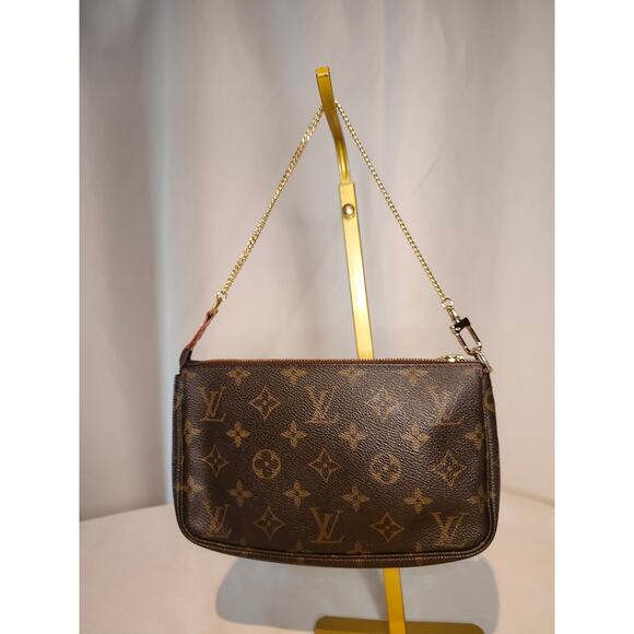 SOLD Louis Vuitton LV Monogram Pochette Accessoires Vintage Y2K Shoulder Bag - Picture 14 of 14